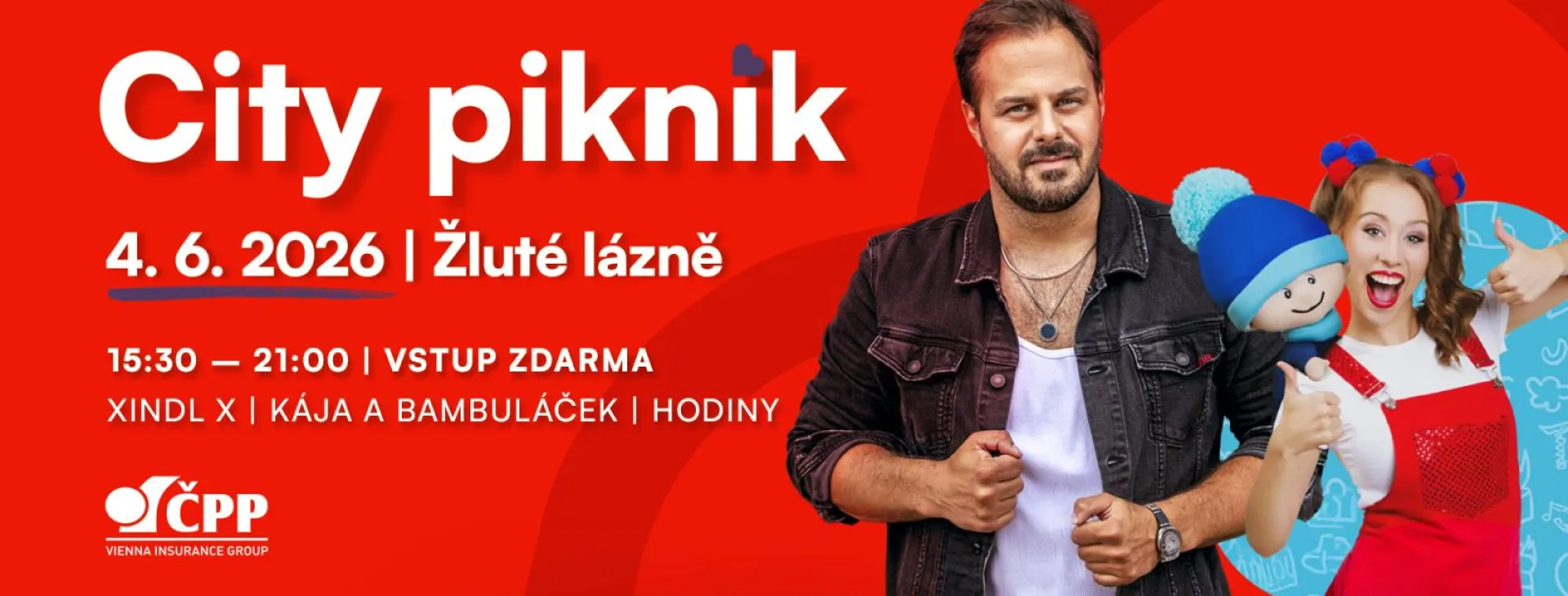 City Pikniky jsou zpátky! Dorazte na Xindla X, Hodiny a rodinné odpoledne zdarma